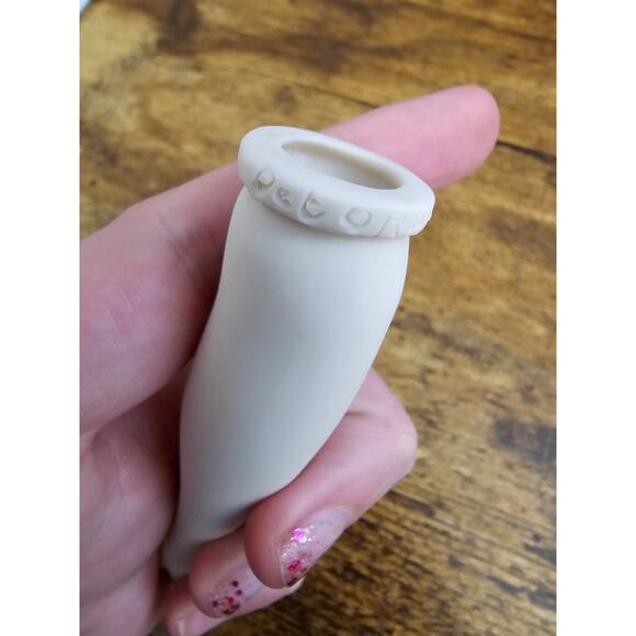 Set of Vintage German Made Bisque Doll Arms w/ Hands White Signed - Picture 4 of 6